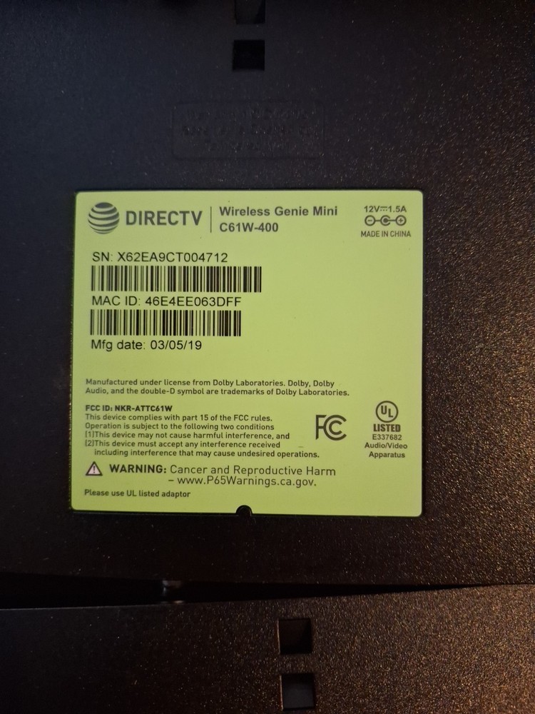DIRECTV BUNDLE WIRELESS VIDEO BRIDGE & RECEIVER WVB2R0-34 / SEE DESCRIPTION ***