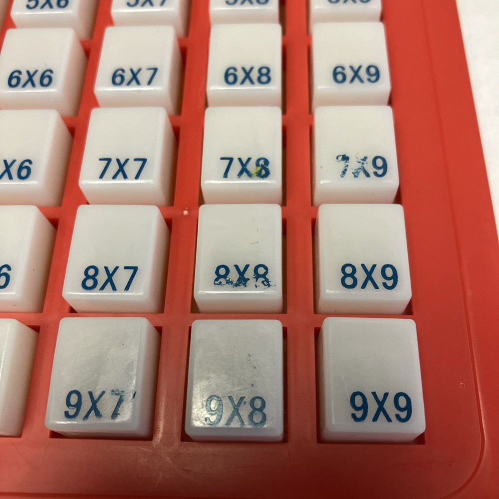 Press & See Magic Math Multiplication Educational Keyboard Homeschool Tool