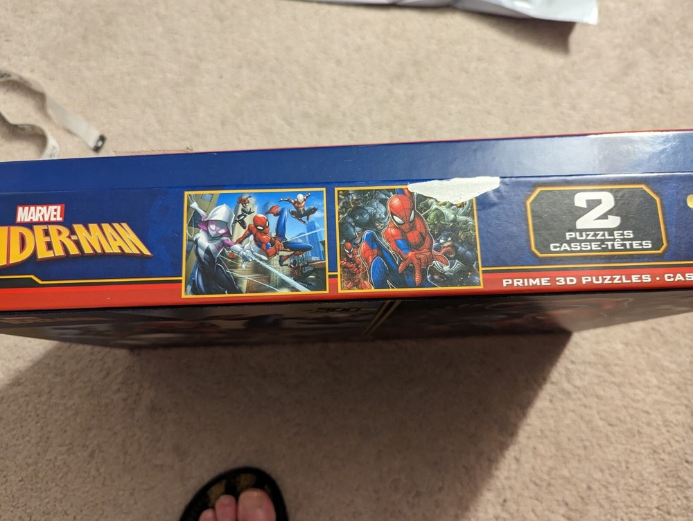Marvel Spider-Man Prime 3D TWIN PACK Puzzles (500/pcs each) Open box