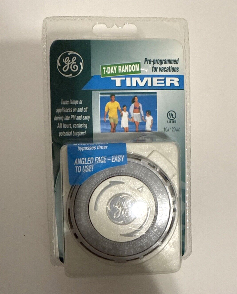 GE 7-Day Random Timer Pre-Programmed for Vacations Model GE5111  NEW