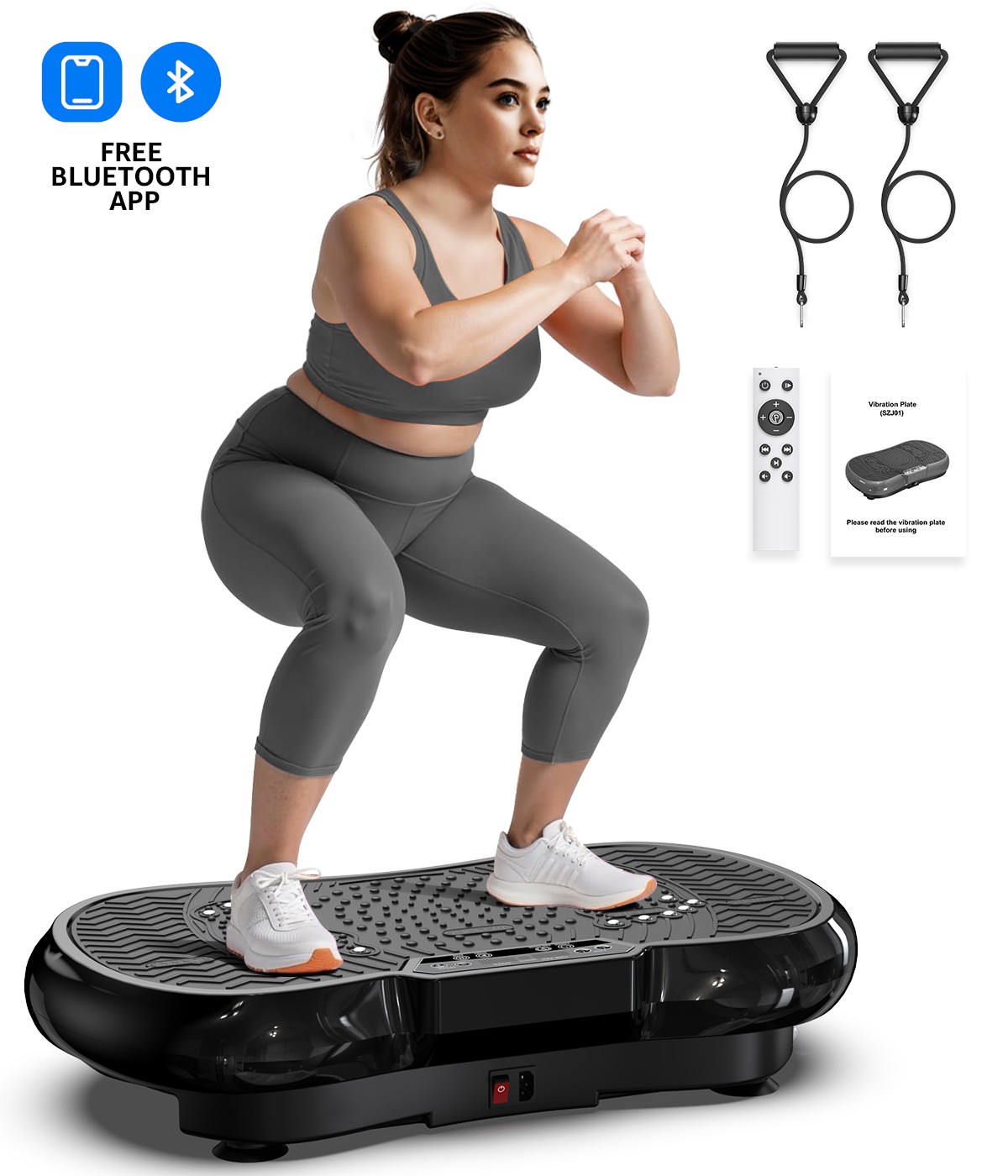 Vibration Platform Plate Whole Body Exercise Fitness Massager Machine Slim