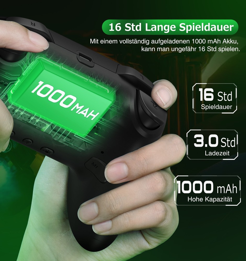 2Packs Wireless Switch Pro Controller for Nintendo Switch 2/OLED,Android/iOS