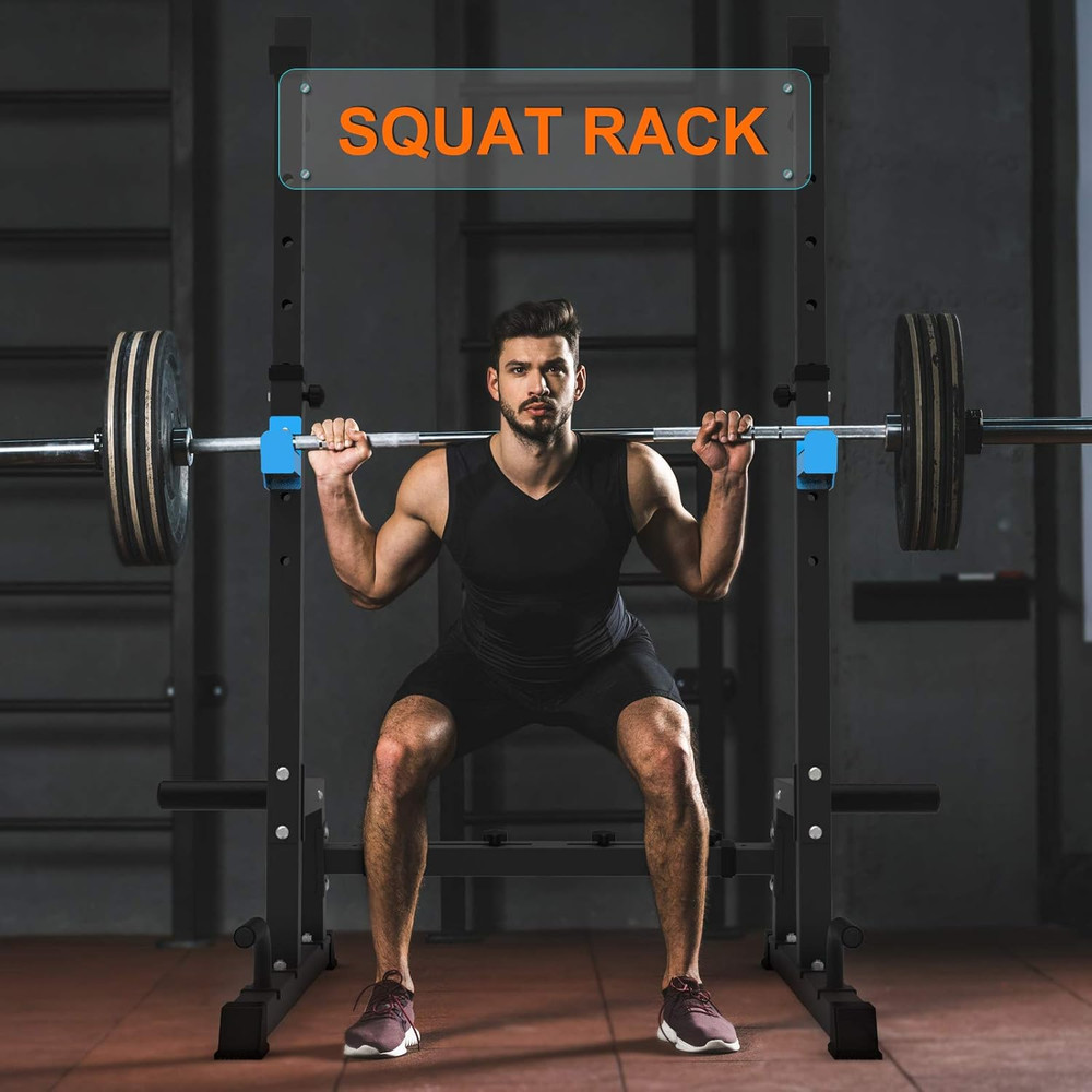 JX FITNESS Squat Rack, Barbell Rack, Bench Press Rack Push up Multi-Function Wei