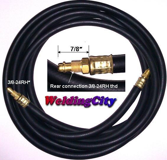 WeldingCity® Power Cable Gas Hose 57Y03R (Rubber) 25-ft TIG Welding Torch 9/17