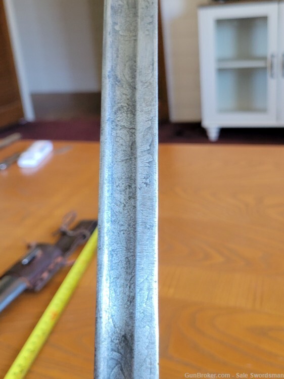 Modified Eagle Head Bowie Knife with Scabbard and Frog Used