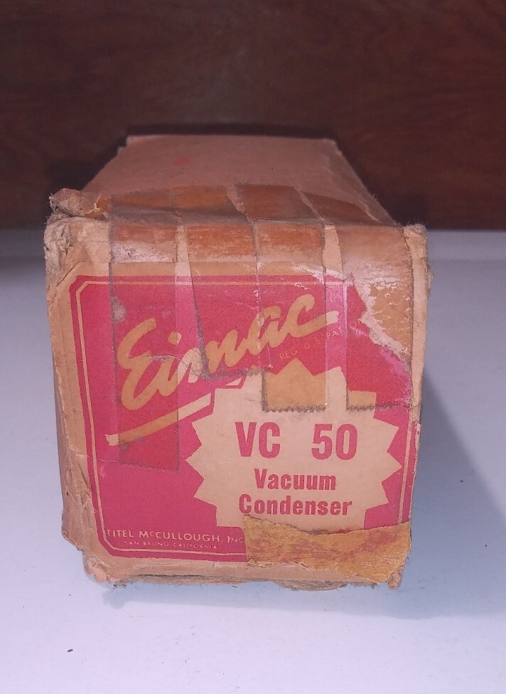EIMAC VC-50 NAVY VACUUM CAPACITOR