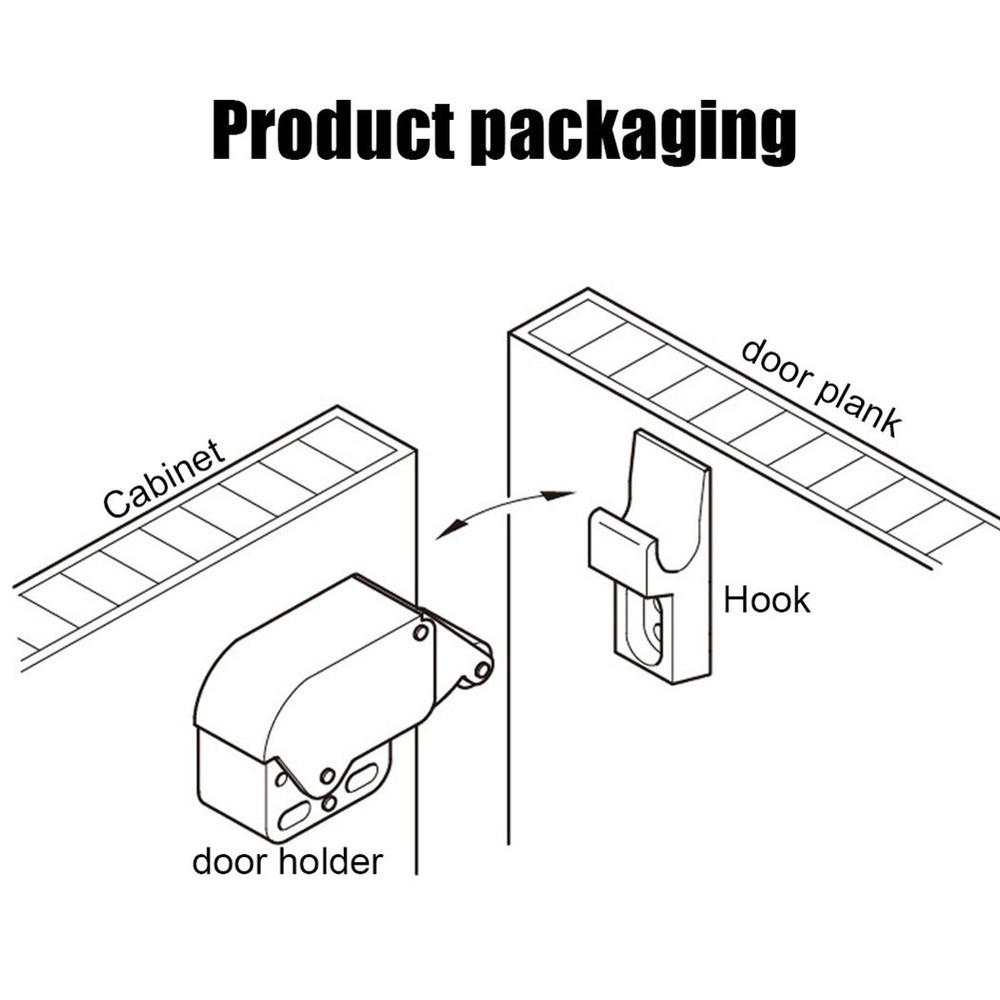For Push To Open Mini Touch Latch for Airing Cupboards Smooth Functioning