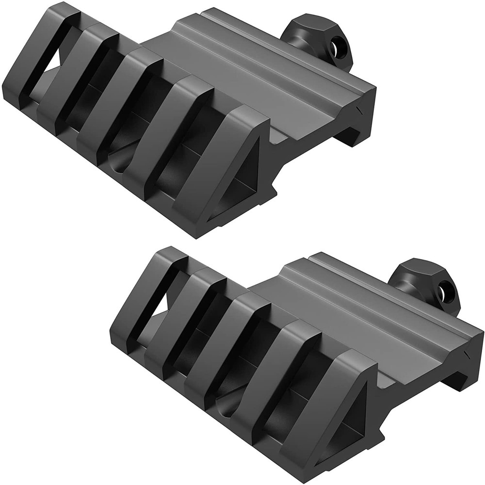 2 PC 45 Degree Offset Picatinny /Weaver Rail Mount Offset Side Rail for Laser