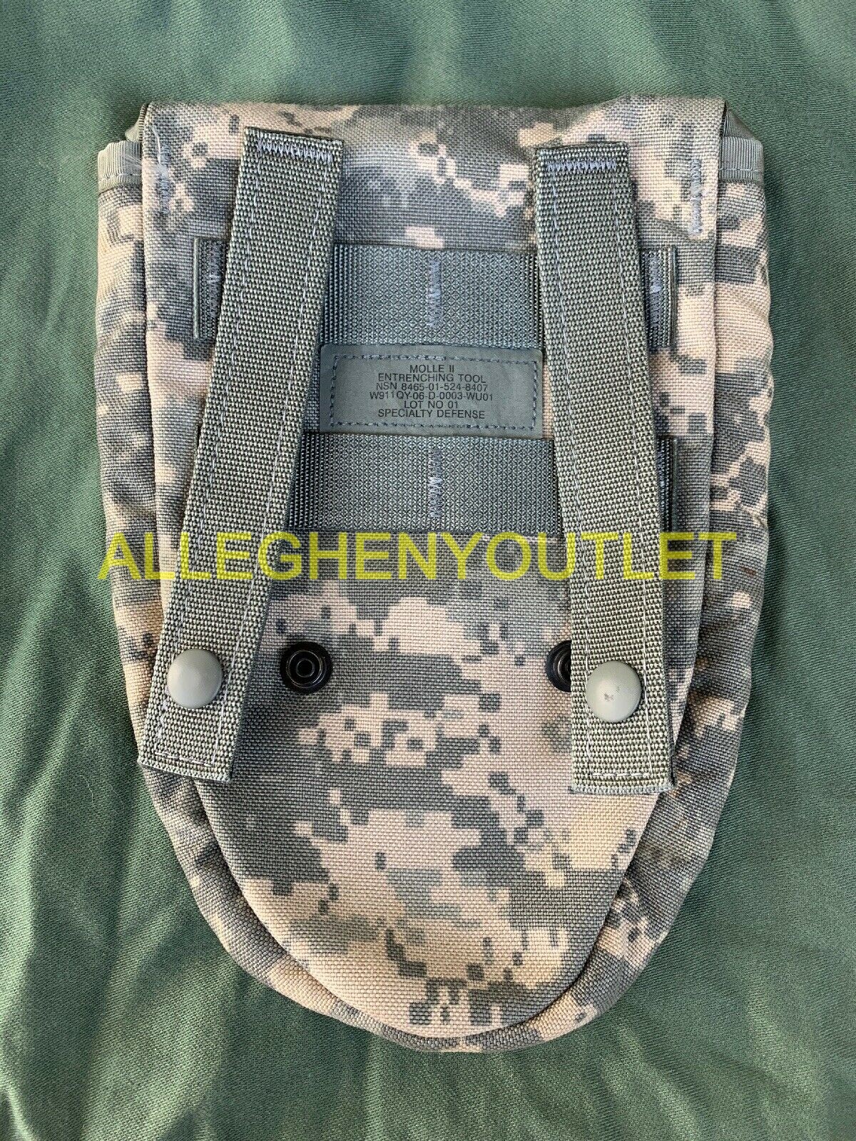 US Military Molle II ACU ENTRENCHING E TOOL CARRIER Shovel Case Cover Pouch VGC