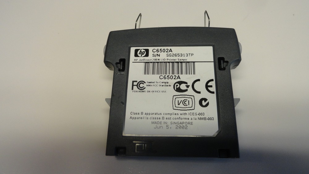 XX12:  HP PRINTER CONNECTOR C6502A