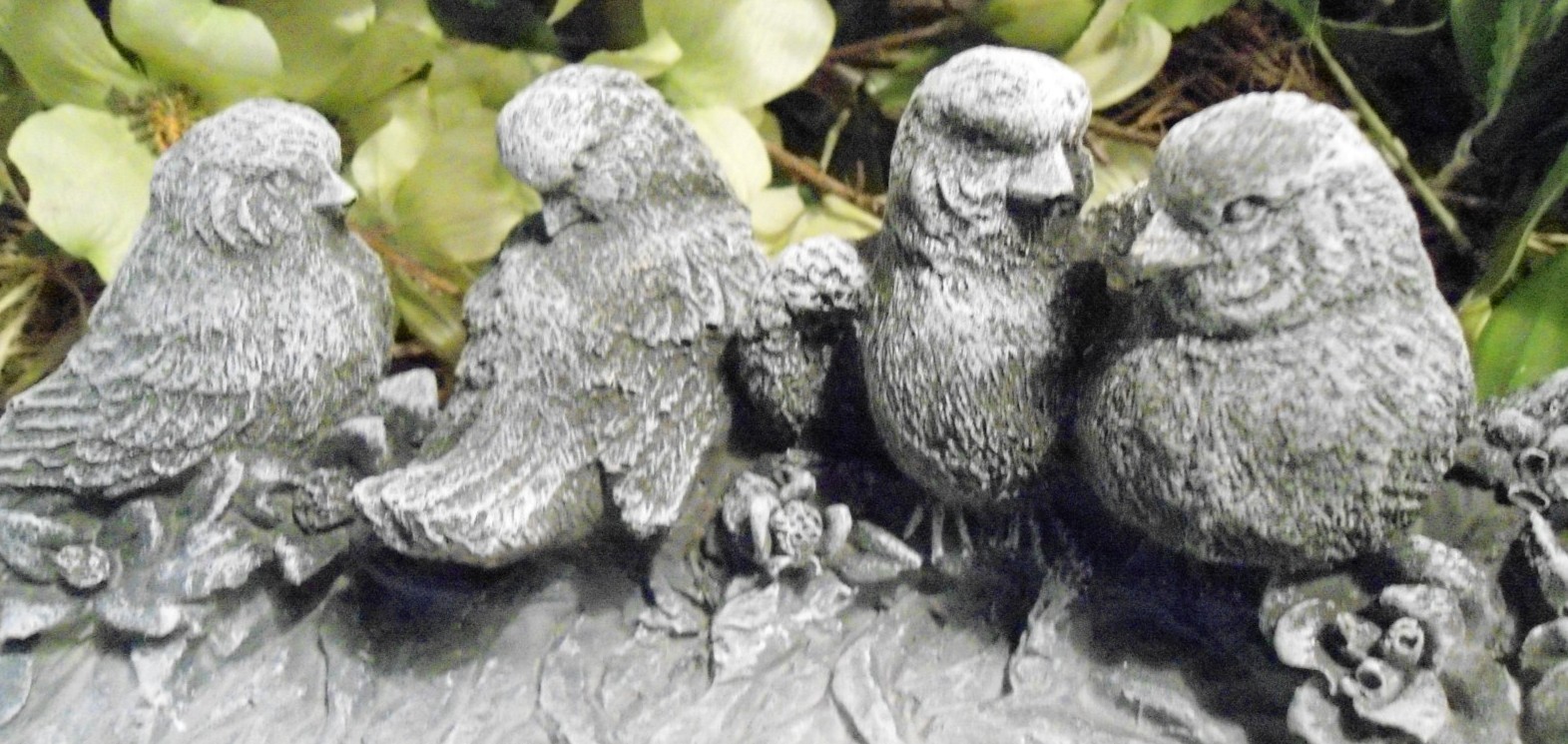 Latex bird birdbath mold plastic support concrete mould 9" x 7" x up to 3.5"H