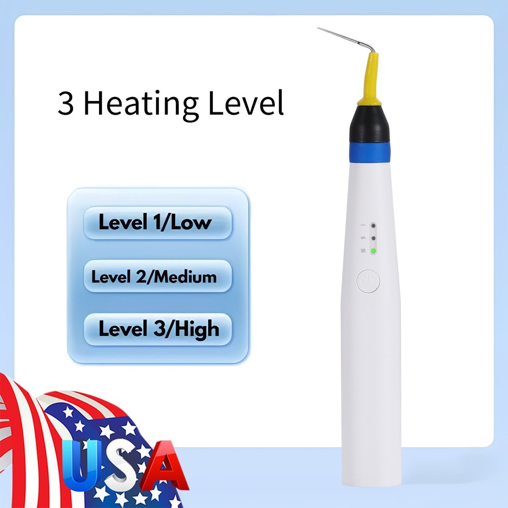 Dental Teeth Wireless Endo Heated Pen Gutta Percha Obturation System+ 2Fill Tips