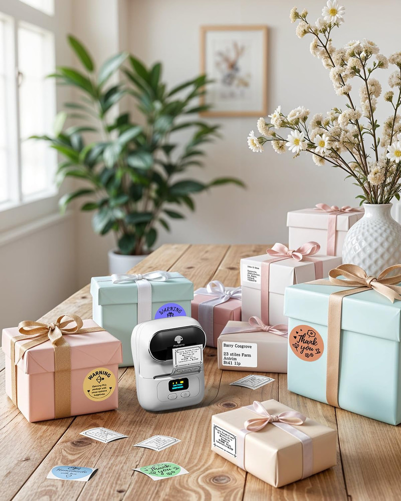 Phomemo M110 Label Makers - Barcode Thermal Bluetooth Label Printer