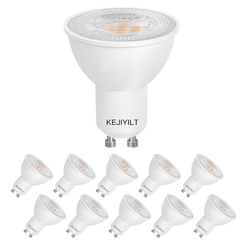 10-Pack GU10 Dimmable LED Bulbs 7W (Equivalent 60W), 5000K Day Light, 650 5000K