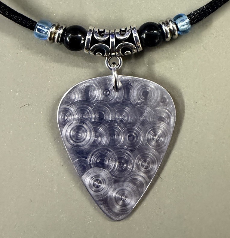 Handmade Ace Frehley aluminum Guitar Pick Necklace
