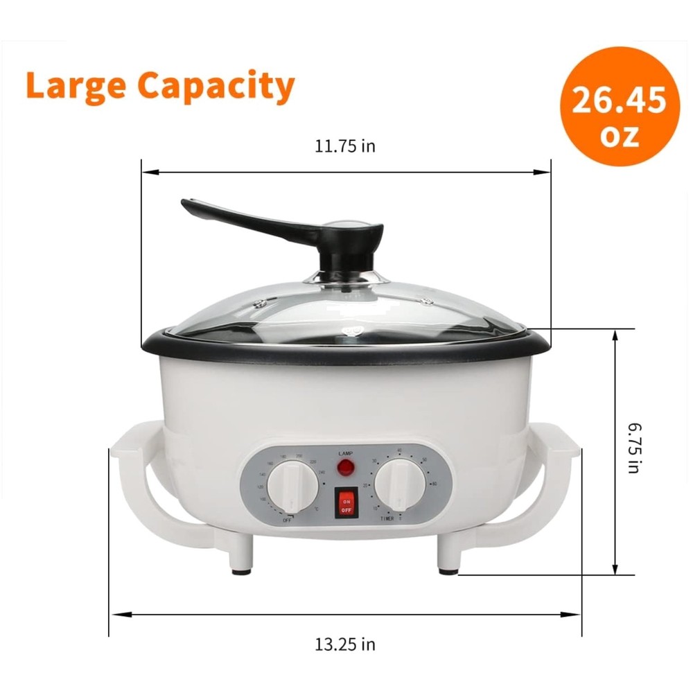 High Efficiency Coffee Roaster Machine, 750g Capacity