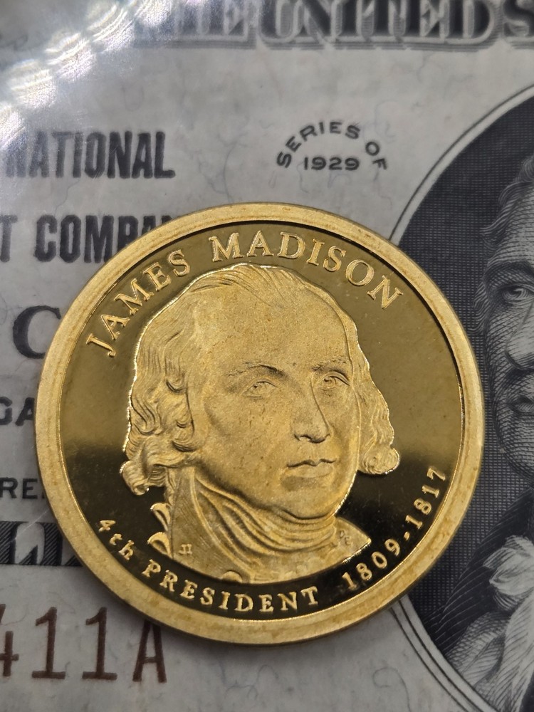 2007-S PROOF   JAMES MADISON  Dollar From Original Mint Package