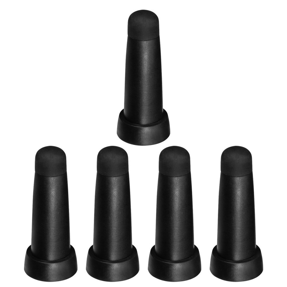 5 Pcs Umbrella End Protector Patio Replacement Cap Golf Tip Cover Black