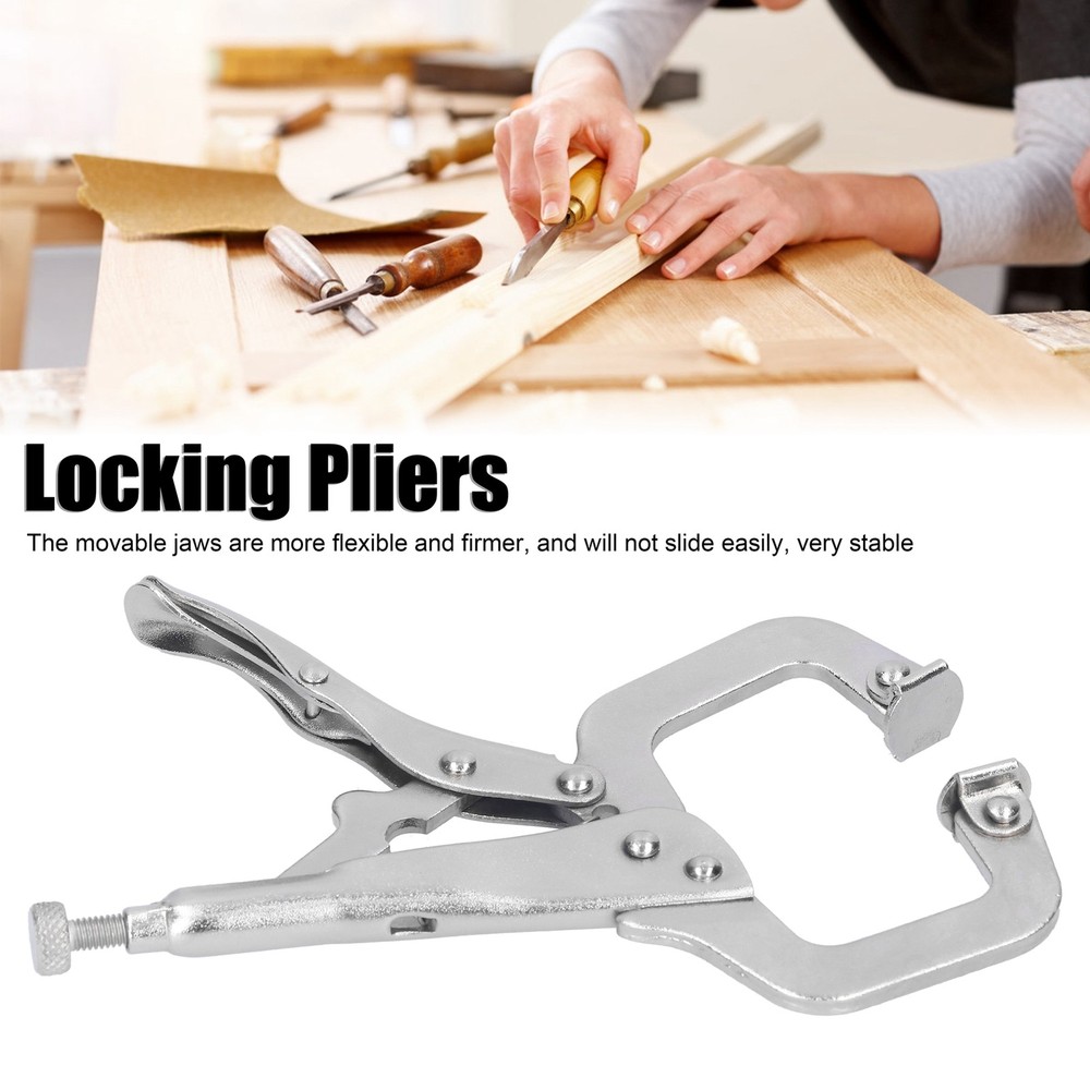 6in Locking Pliers CShaped Woodworking Quick Clamp Fixing Welding