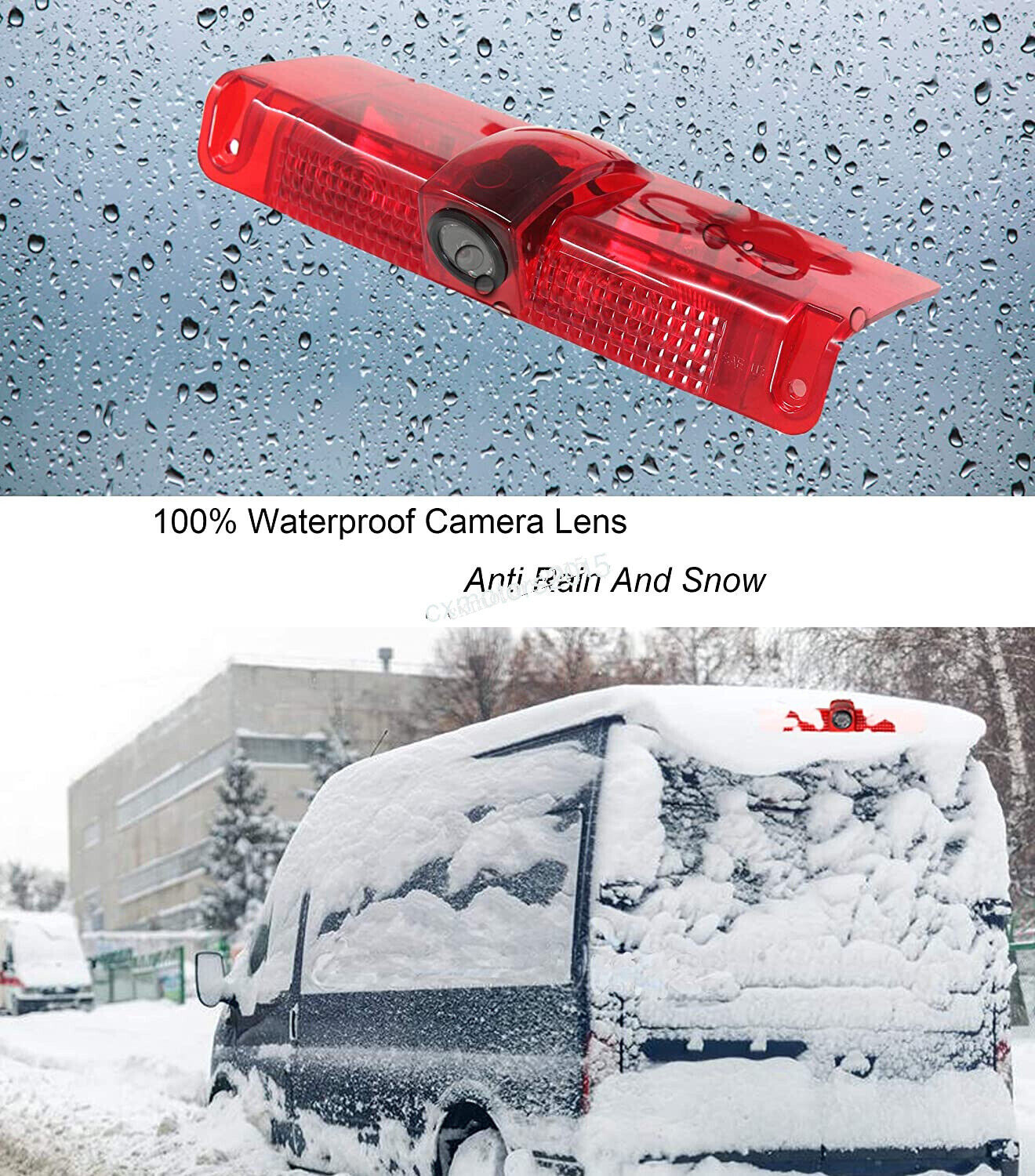 Backup Rear View Camera in 3rd Light for Chevy Express Van/ GMC Savana 03-19