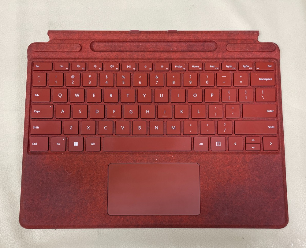 Microsoft Surface Pro Signature Type Cover Keyboard Model 1864 Red