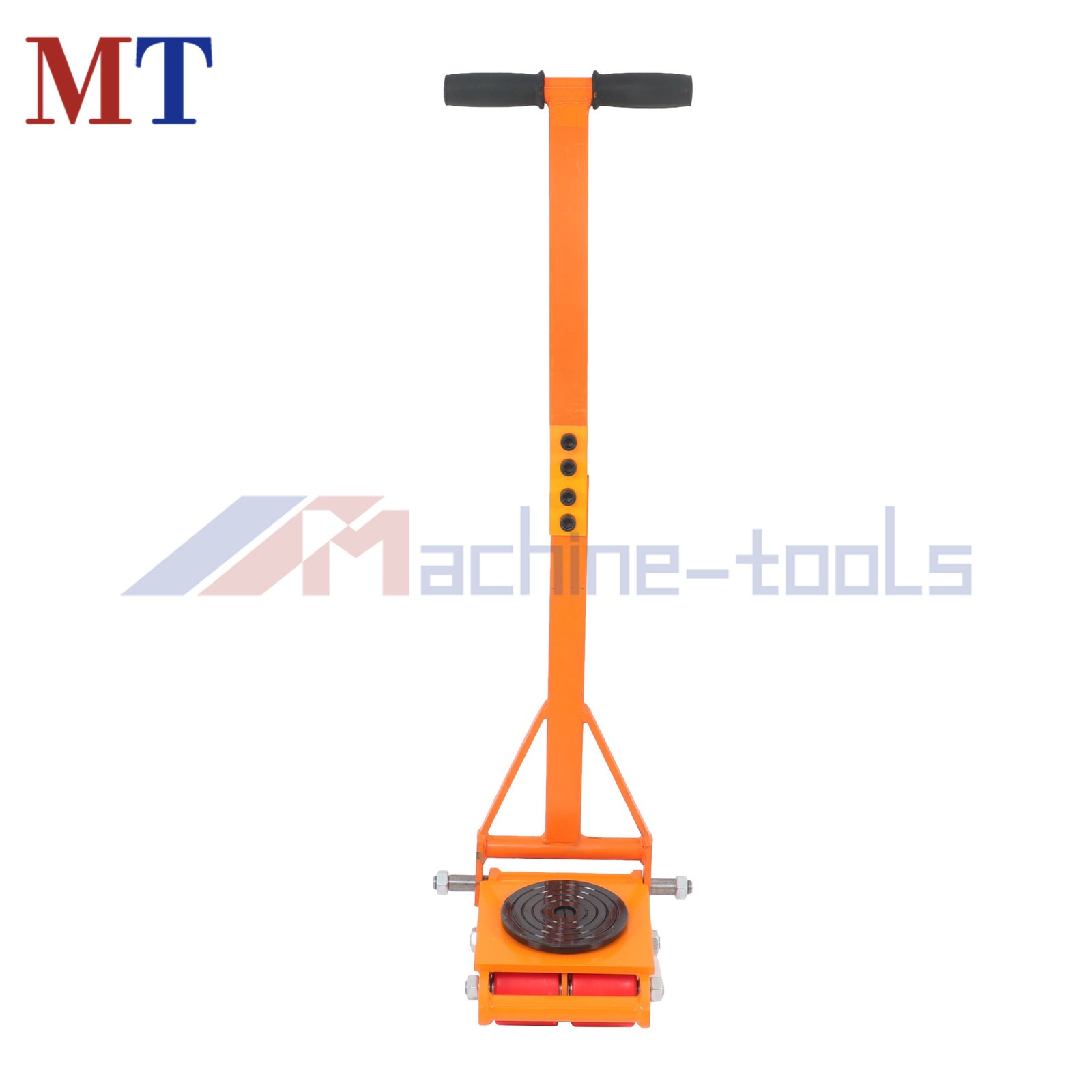 4 Pcs Heavy Duty Machinery Skates Dolly With Handle 6T/13200Lbs 360° Rotation