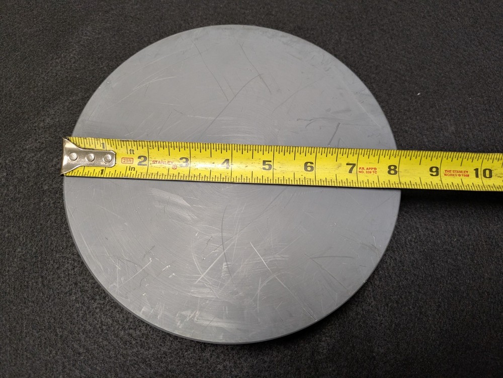 Ø8.0" X 1.3" Thick Gray PVC