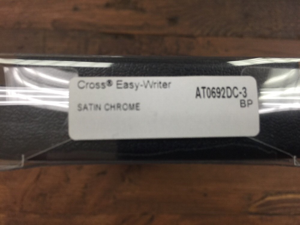 Cross Easy Writer Satin Chrome Ballpoint Pen New In Box 100% Genuine