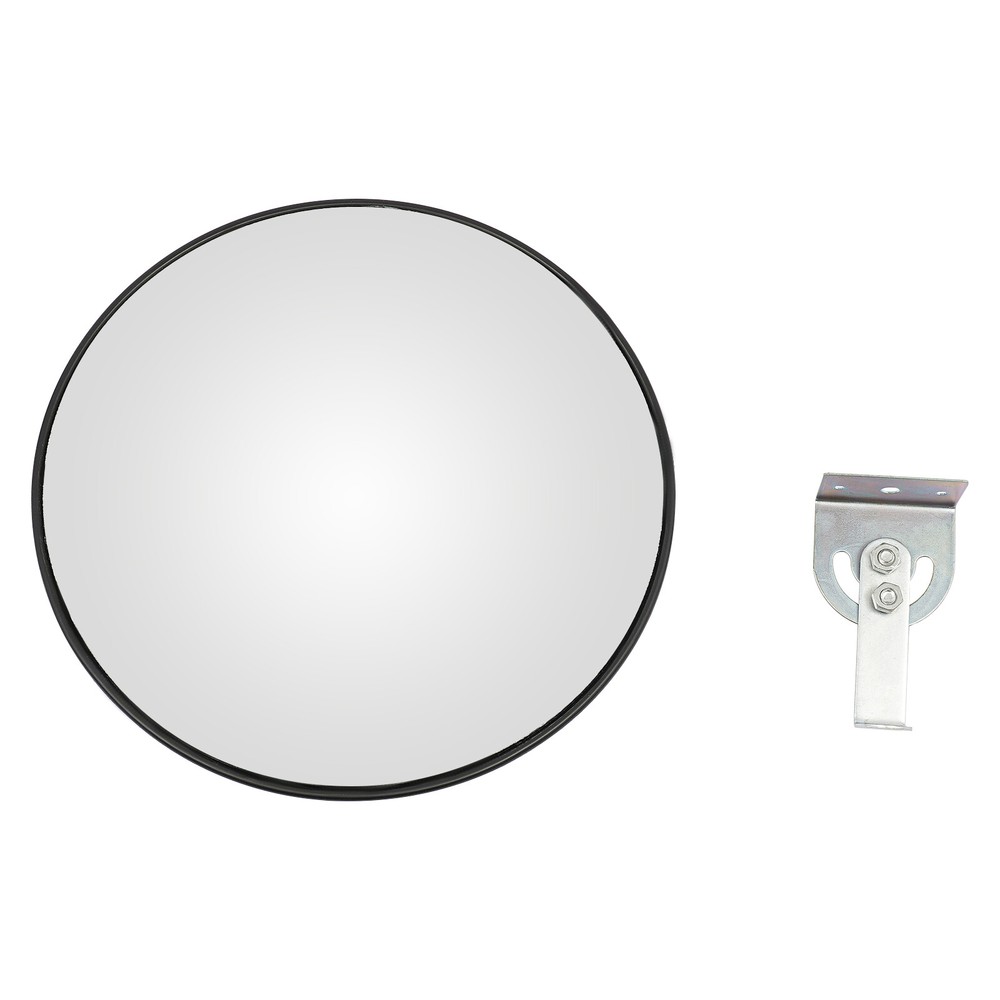 30cm Wide-angle Convex Mirror, Driveway Mirror with Adjustable Fixing Bracket