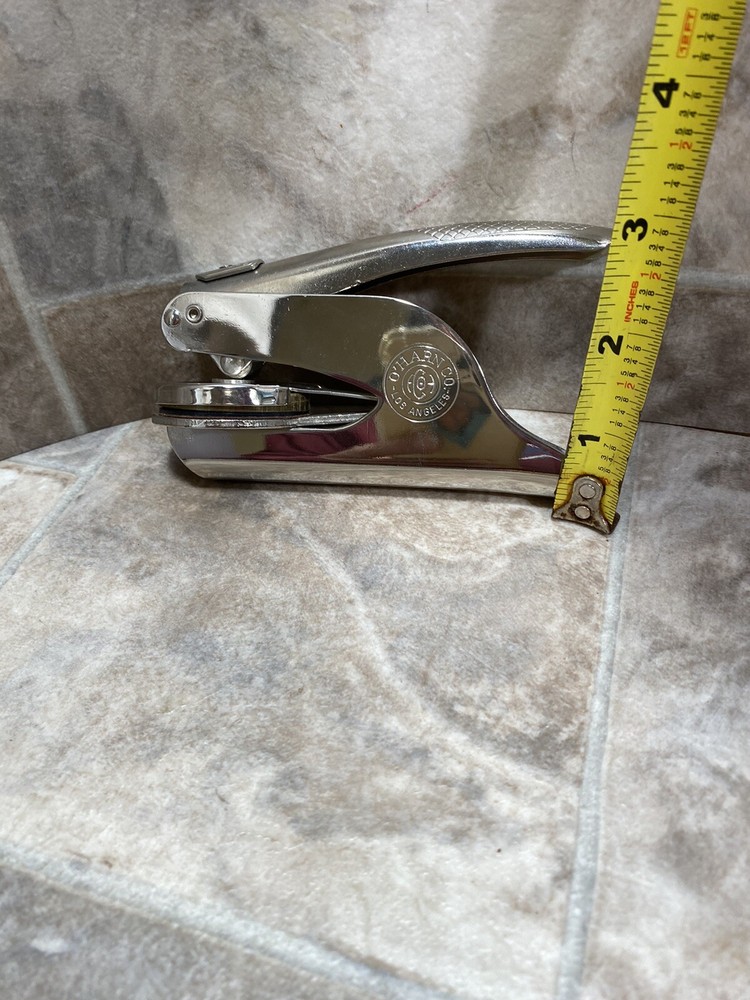 Pocket Seal Embosser By O’Harn Co, Preowned