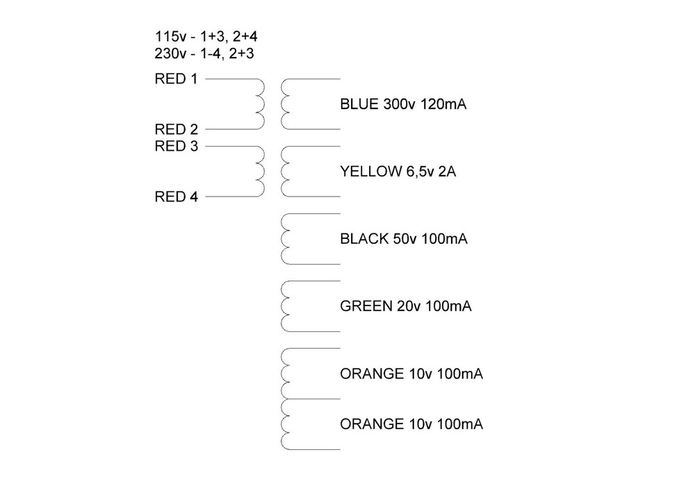 Transformer Kit 15w 6V6, EL84, Push Pull