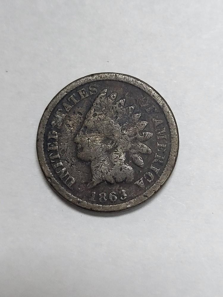 1863 Indian Head Cent CHEAP !!!