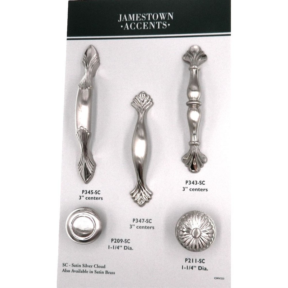 P211-SC Satin Chrome 1 1/4" Round Cabinet Knob Pulls Belwith Eclipse