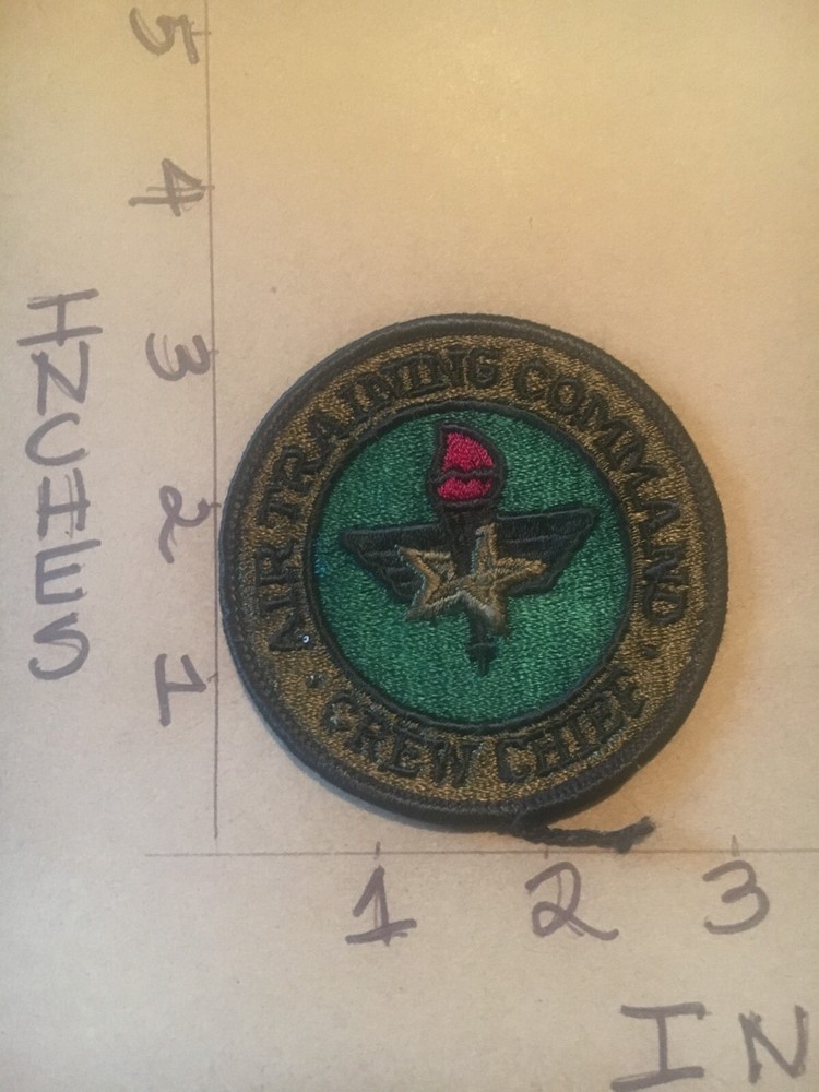 USAF Air Training Command Crew Chief Squadron subdued patch 5/30/25
