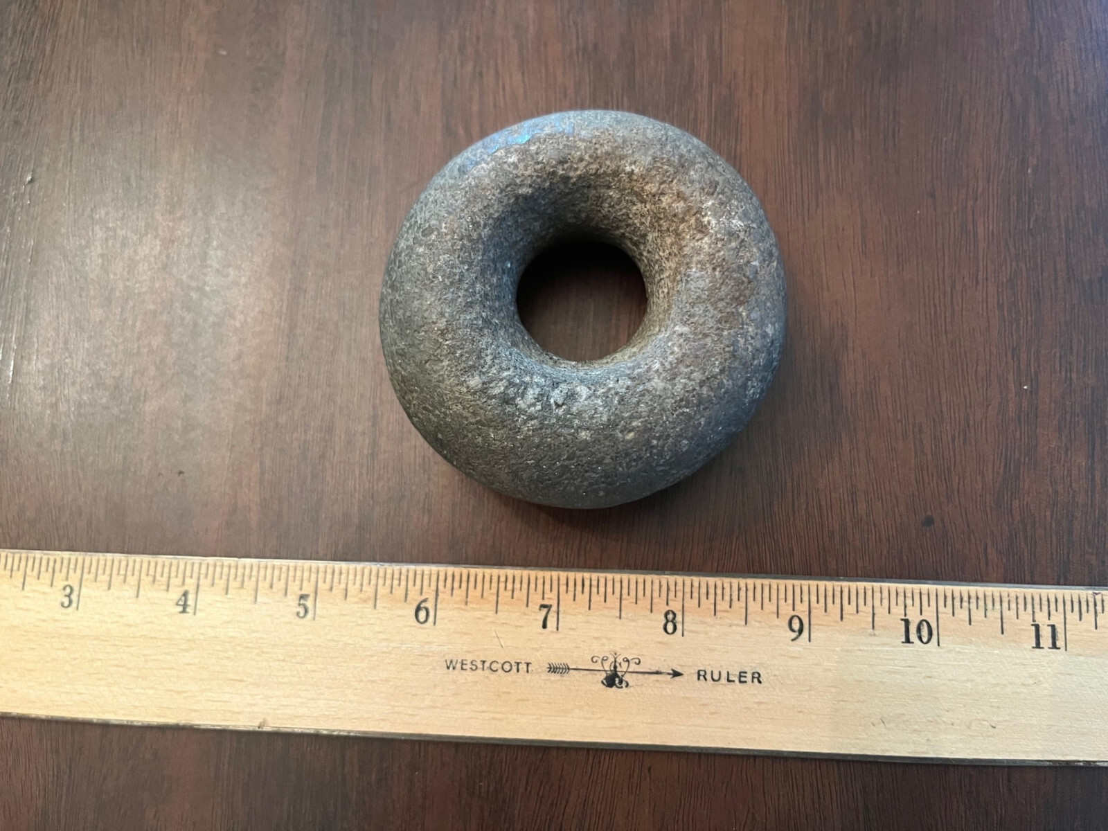 G9 Native American Mace Head/Donut Stone w/ Jackson COA - Artifact Arrowhead