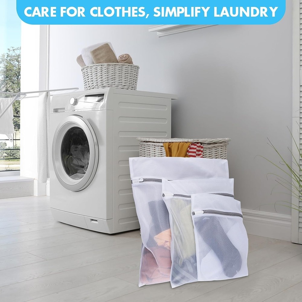 Delicate Care Mesh Laundry Bag Set - Efficient Washing and Storage Solution