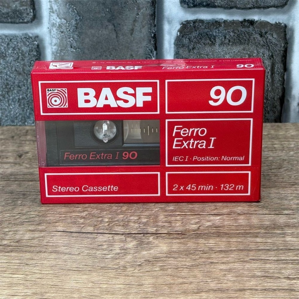 BASF Ferro Extra I 90 Min Blank Audio Cassette Tape
