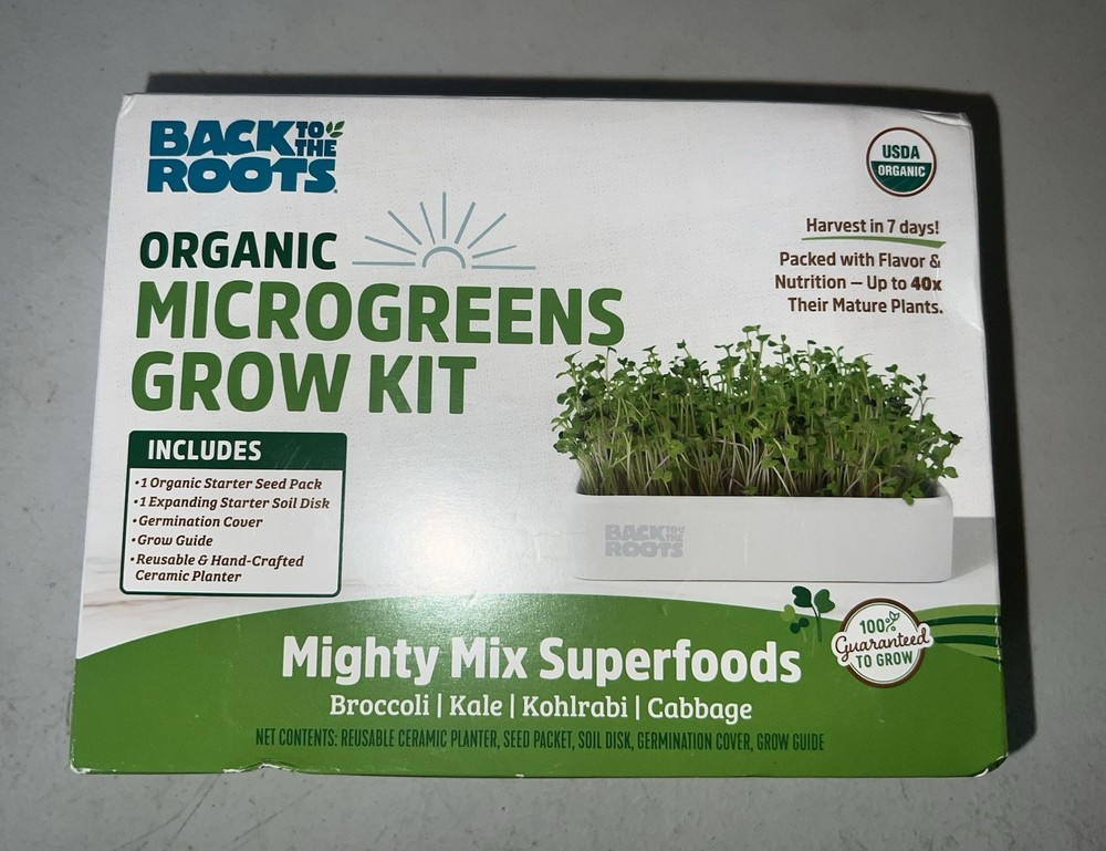 Organic Microgreens Grow Kit. Organic.