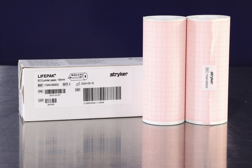 Stryker LifePak ECG Printer Paper 100mm 2per Box