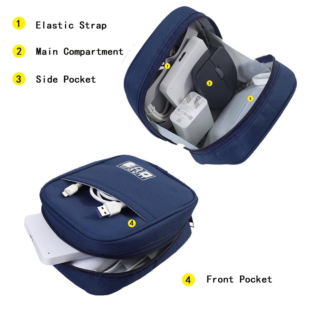 E-Tree Storage Pouch for Small Electronics and Accessories,Tech Bag,Electroni...