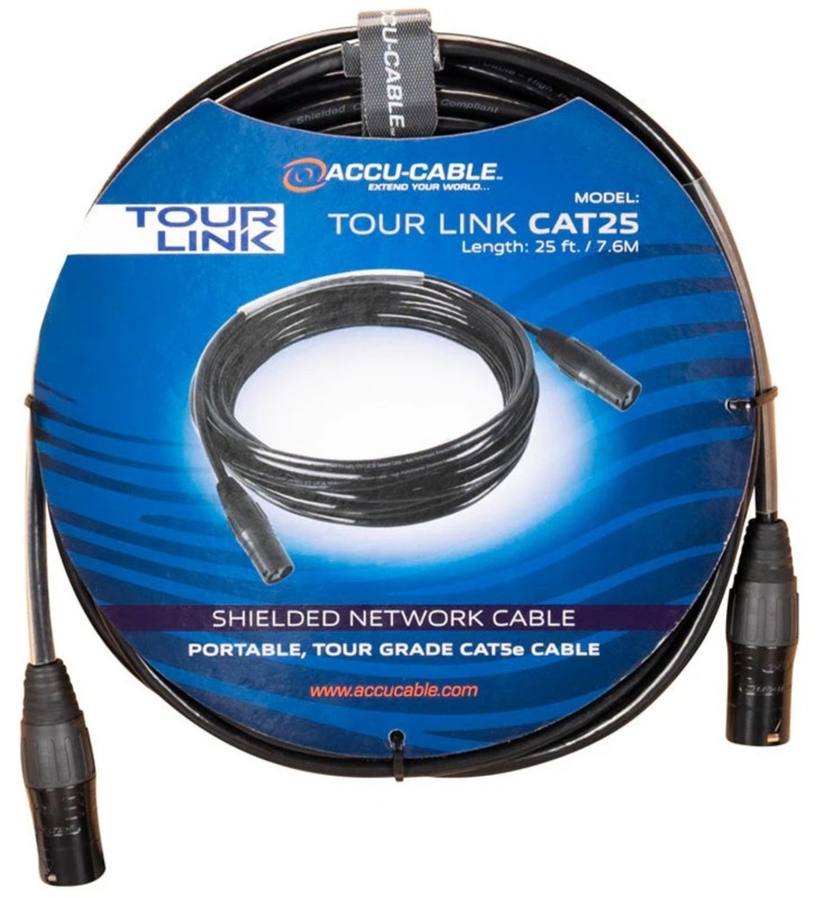 Accu-Cable TOUR LINK CAT25 25 ft. CAT5e Lighting/Video Networking Cable
