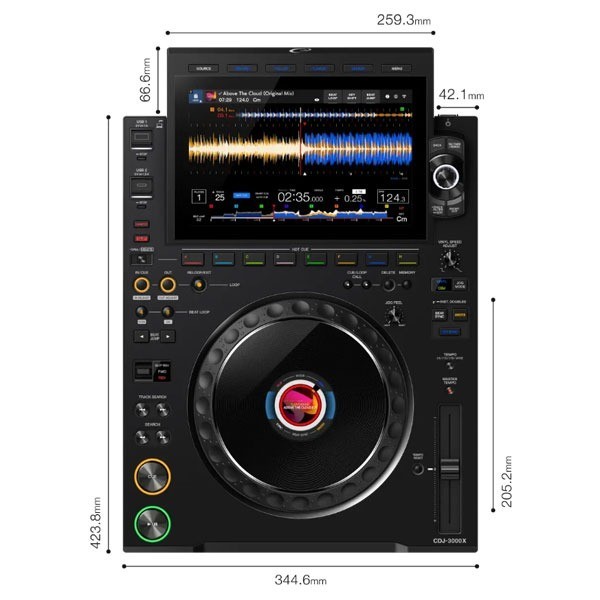 AlphaTheta CDJ-3000X Professional DJ Media Multi Player Streaming