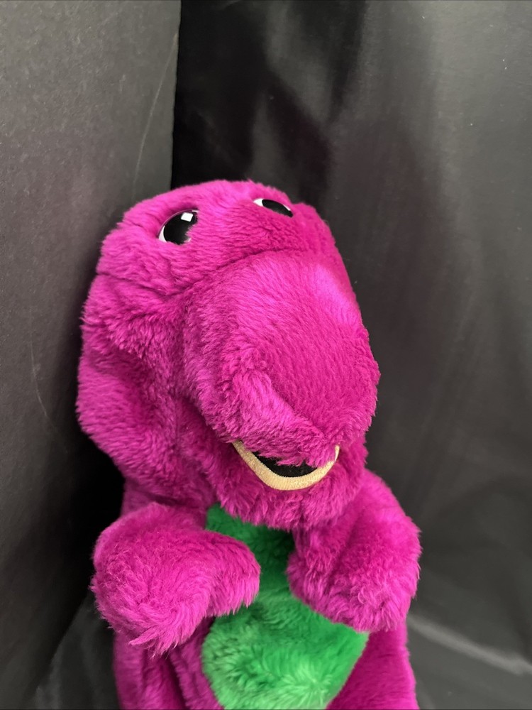 Barney Plush Hand Puppet (1992, Lyons Group) Pre-Owned, Good Condition
