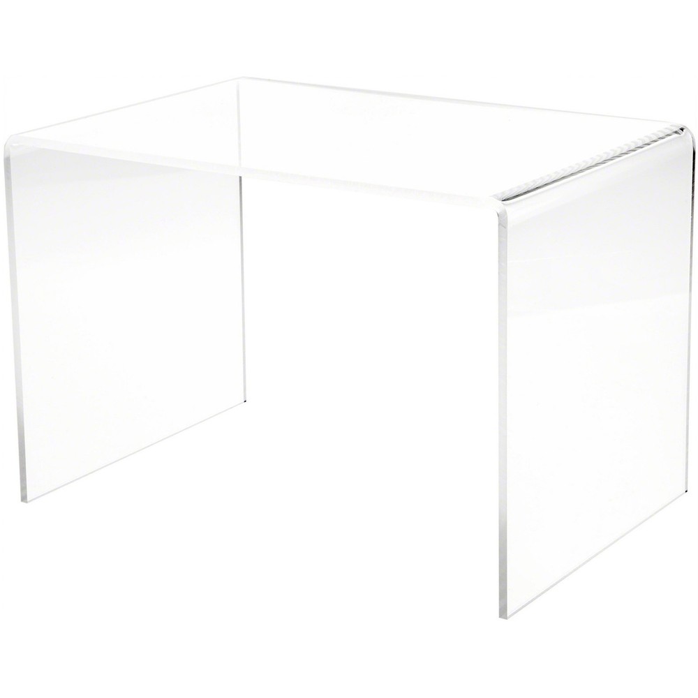 Plymor Clear Acrylic Rectangular Display Riser, 9" H x 13.5" W x 9" D