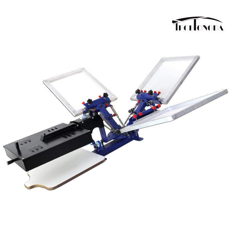 Screen Printing Machine 3 Color Silk Screen Press Printer Rotary Flash Dryer