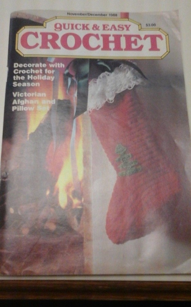 QUICK AND EASY CROCHET NOV/DEC ISSUE 1988