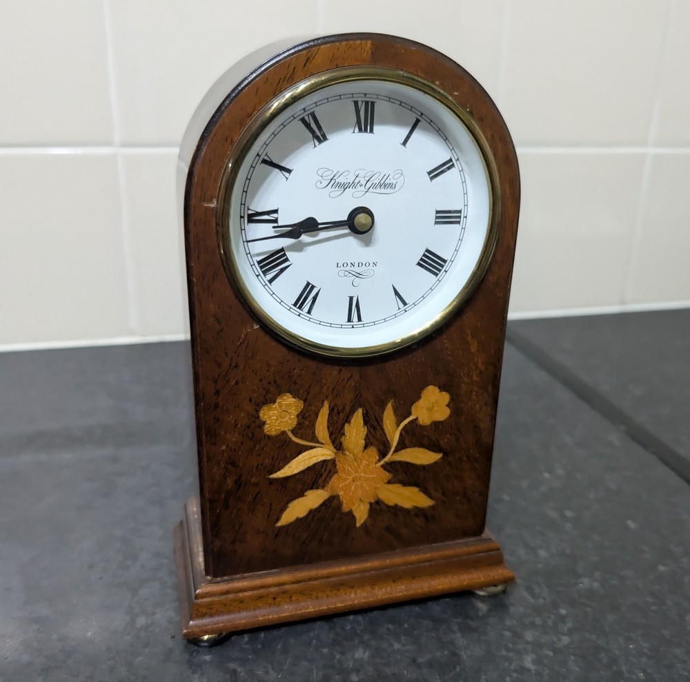 Reproduction Inlaid Mahogany Clock Case