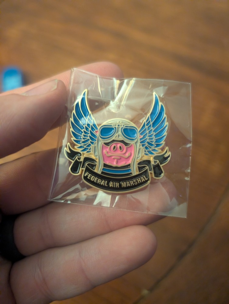 Pigs Fly Air Marshal Pin