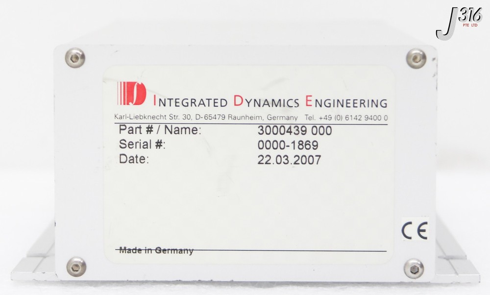 39900 INTEGRATED DYNAMICS ENGINEERING CONTROLLER ASSY, RDC (PARTS) 3000439-000