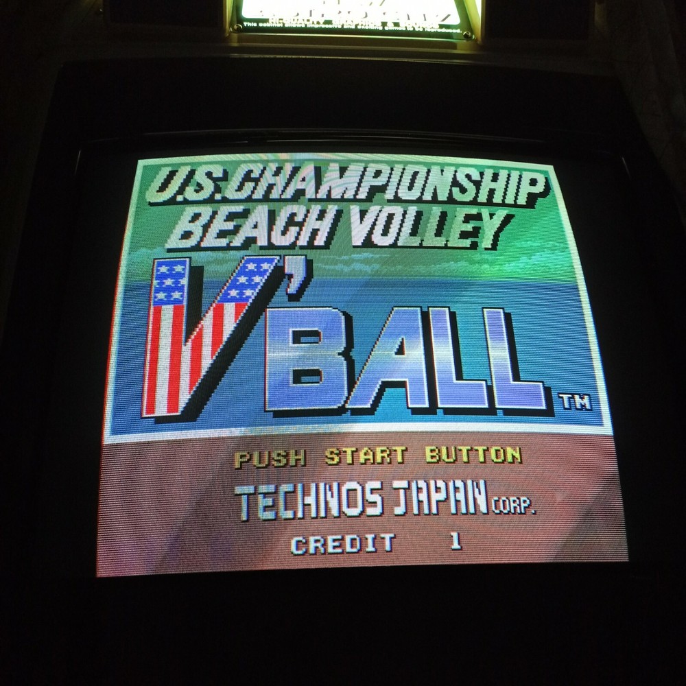 Technos PCB Jamma V-ball. Only video, no audio